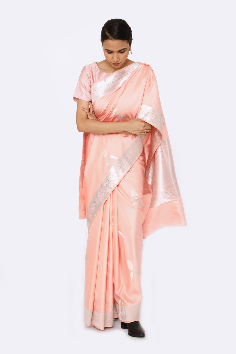 Soft Pink Silk Saree